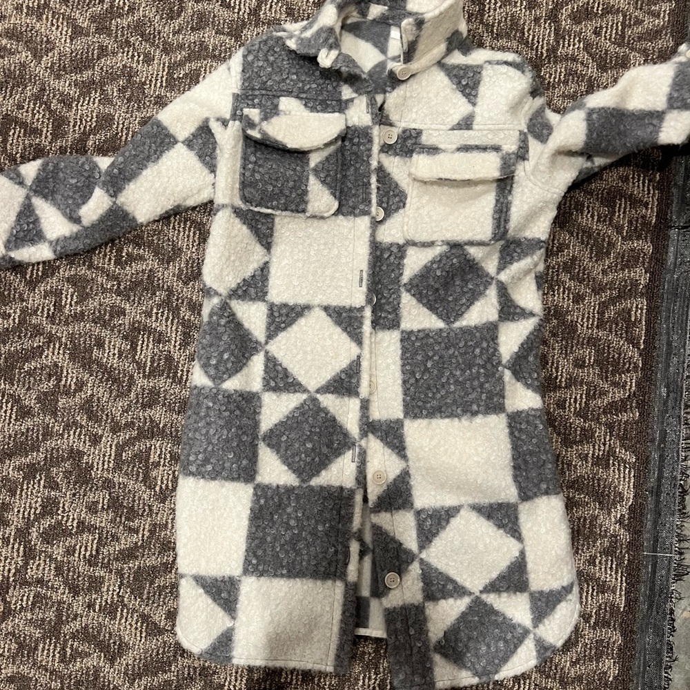 Maurice’s XS Chic Geometric Patterned Coat